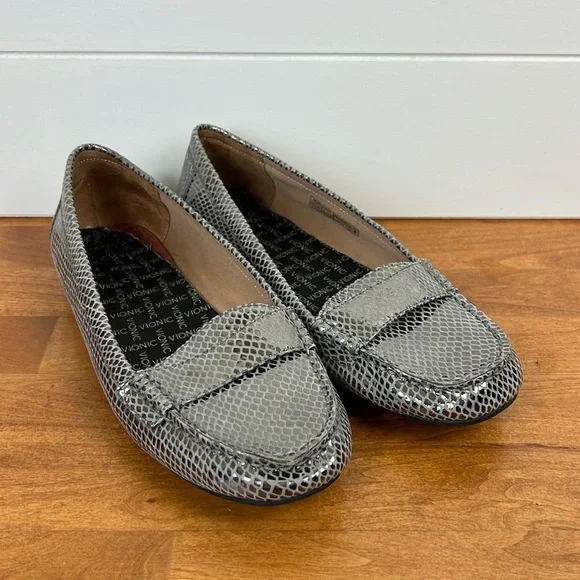 Vionic Shoes Vionic Silver Loafers Womens Size Metallic